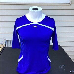 Blokecore gorpcore nostalgia earthy artisanal UNDER ARMOUR Jersey Blue large